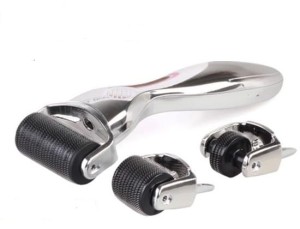 Derma Roller Silver 3w1 Oczy Twarz Ciało