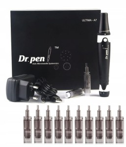Dermapen A7 Mezoterapia Mikroigłowa + 10 kartridży