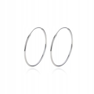Kolczyki Srebro 925 Koła Kółka 12 mm