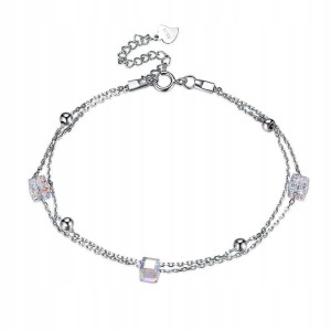 Bransoletka SREBRO próby 925 do Swarovski cyrkonie
